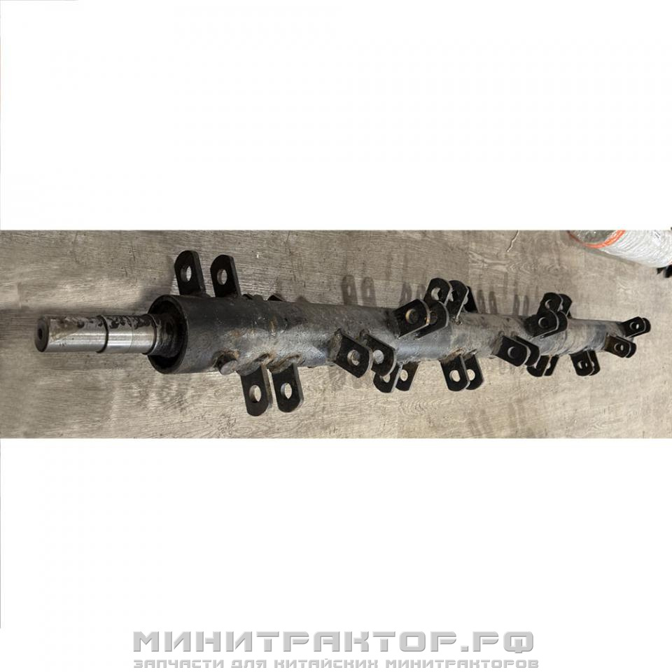 Вал молотковой косилки-измельчителя FL-145 (c тройным ножом)