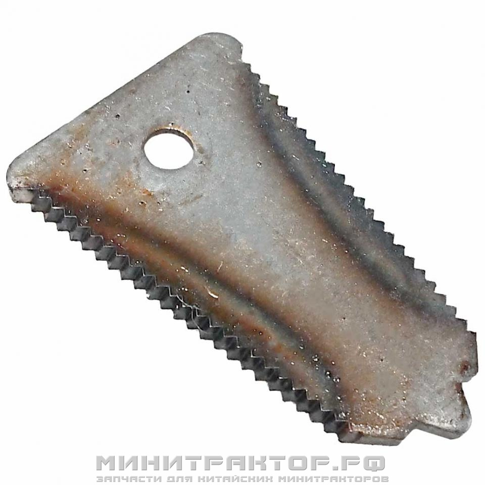 こきん Пластина противорежущая (противорез) сегментной косилки 9G, КСФ, КНК