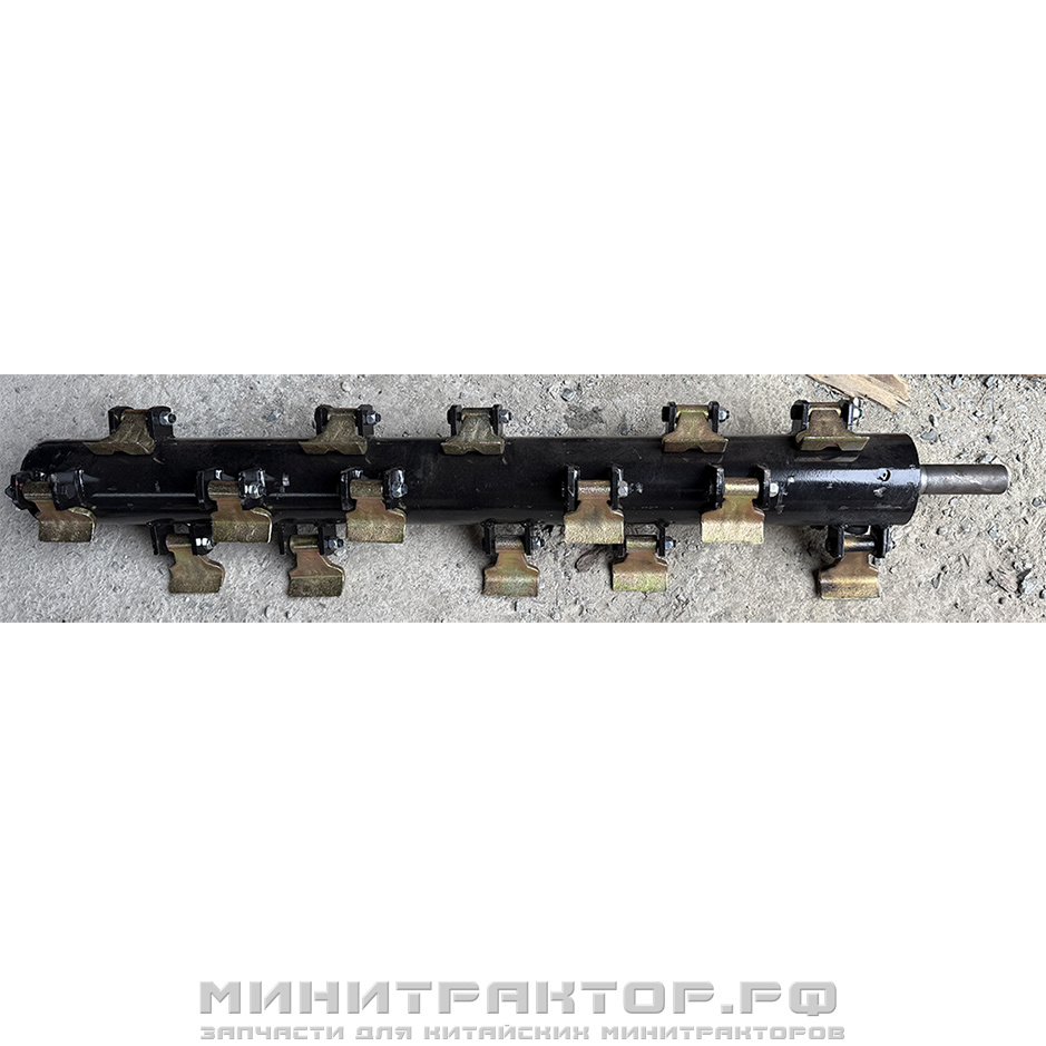 Вал молотковой косилки мульчера FL-125 (c молотками)